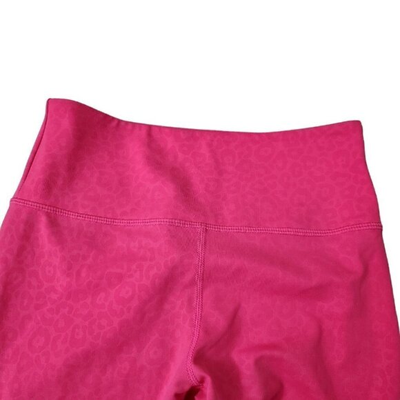 Zyia Active Leggings 4 Pink Leopard Print High-Rise Stretch Gym Athletic - Picture 3 of 9